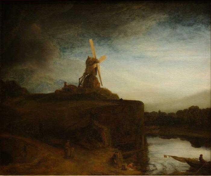 REMBRANDT Harmenszoon van Rijn The Mill oil painting image